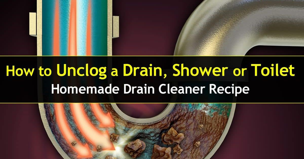 Unclog Drain : How To Unclog A Shower Drain or Toilet.