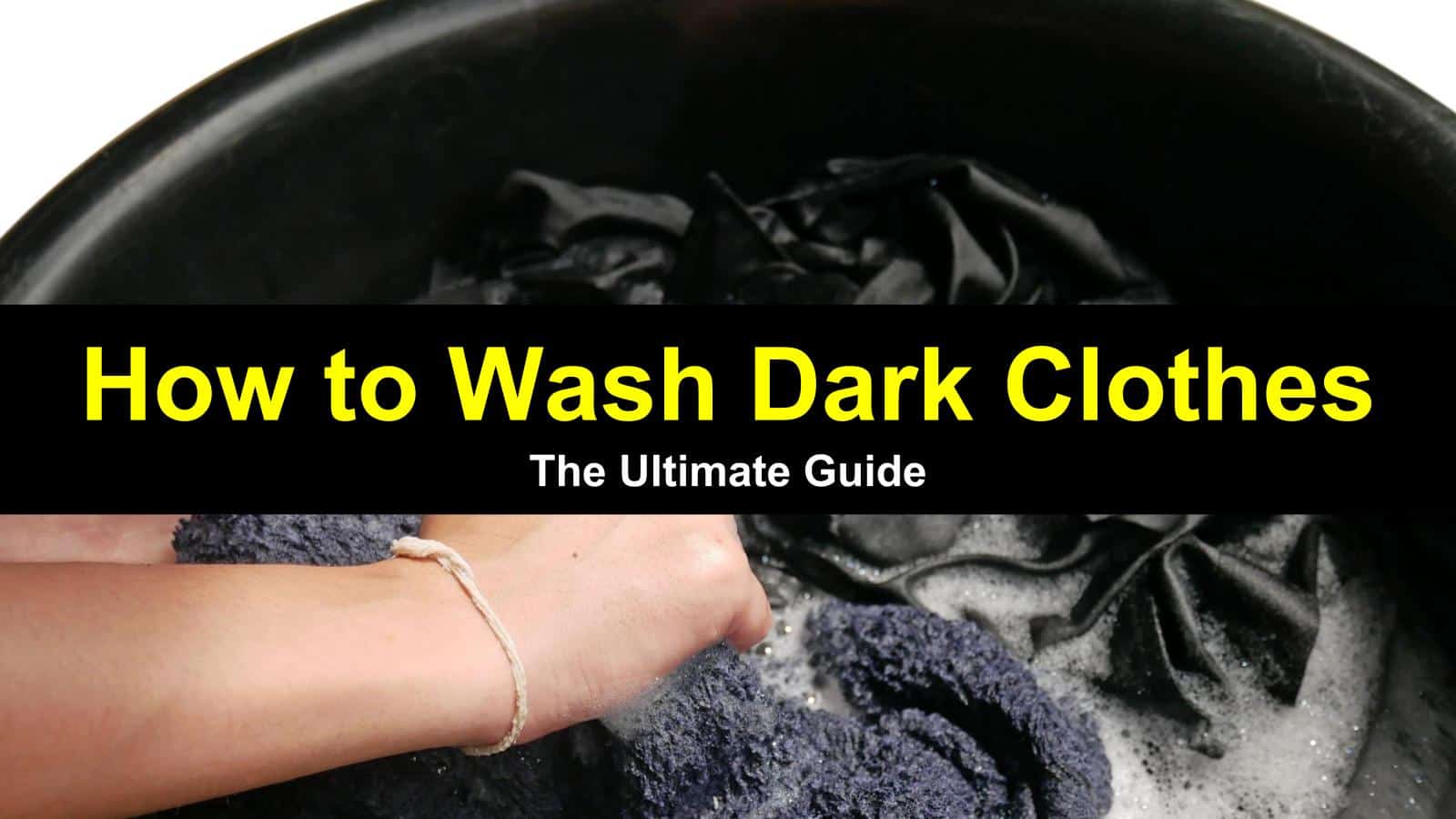 what temperature to wash dark clothes