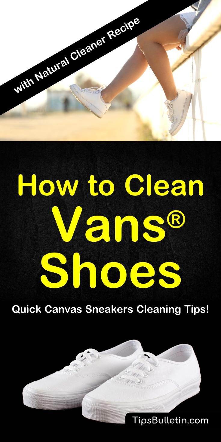 how to wash my vans shoes