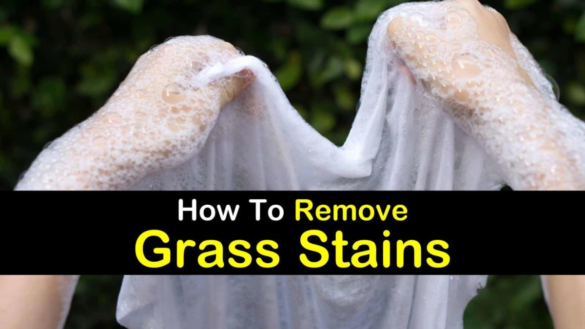 how do u get grass stains out of shoes