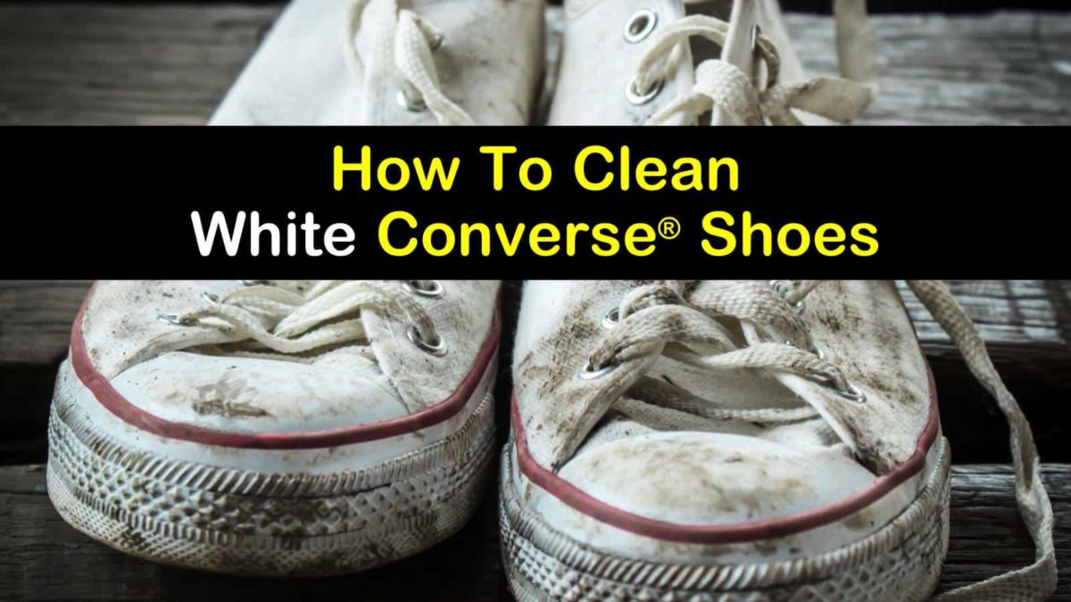 how do you clean white converse shoes