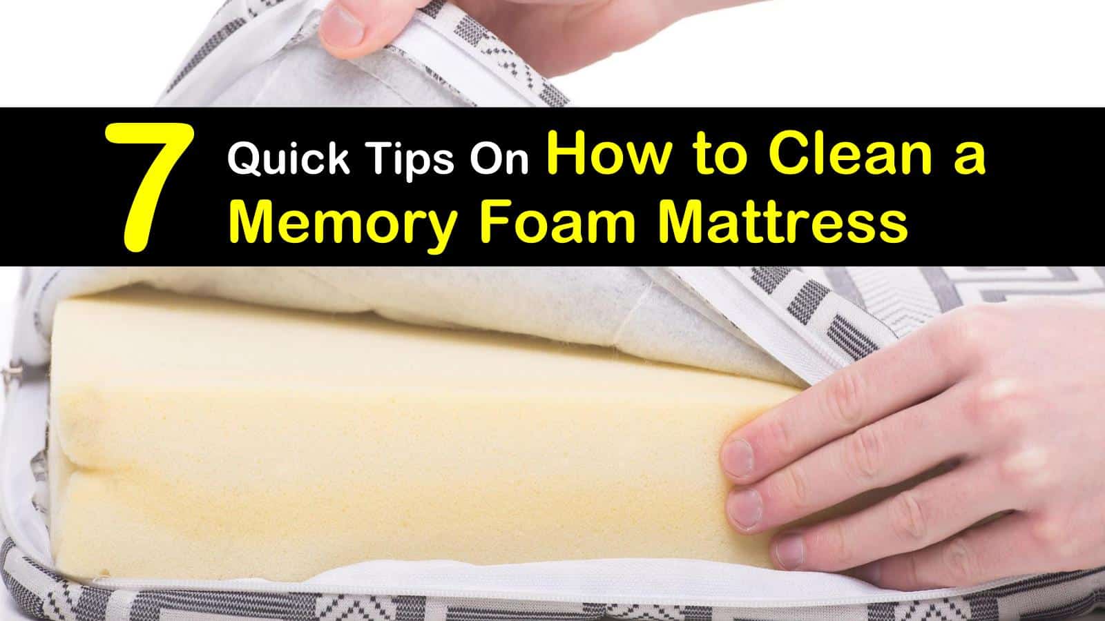 How to clean a foam mattress topper