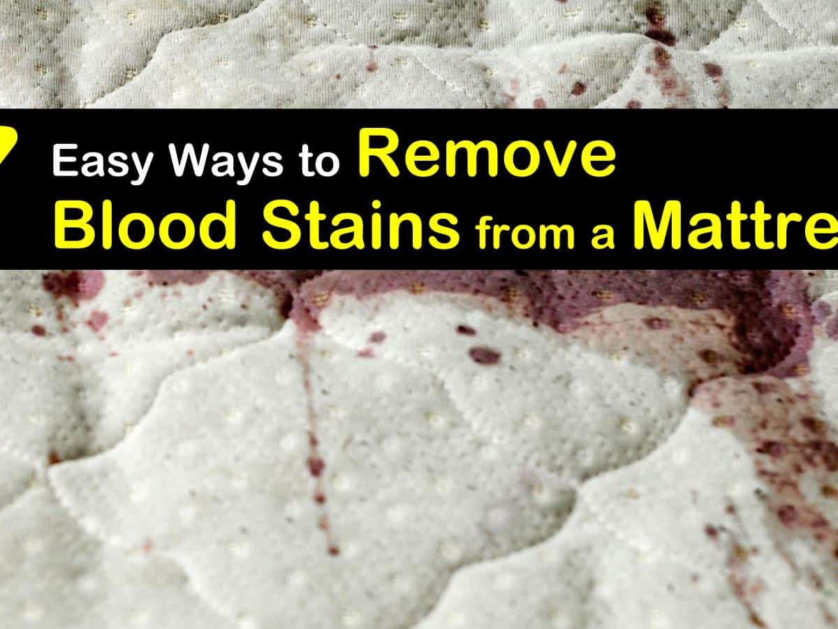 How to Remove BLOOD STAINS From a Mattress 