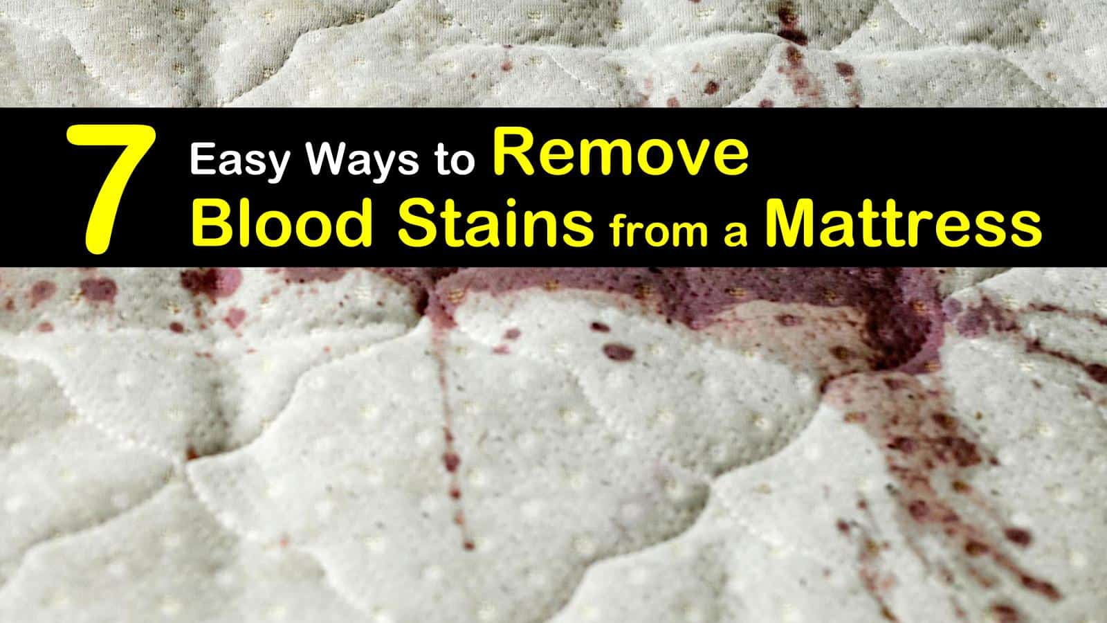 How to Get Blood Out of Mattress Using Vinegar & Hydrogen Peroxide (Home  Remedies) 