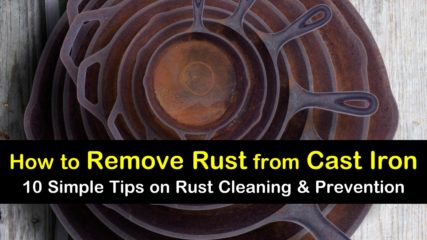 remove rust from cast iron wood stove