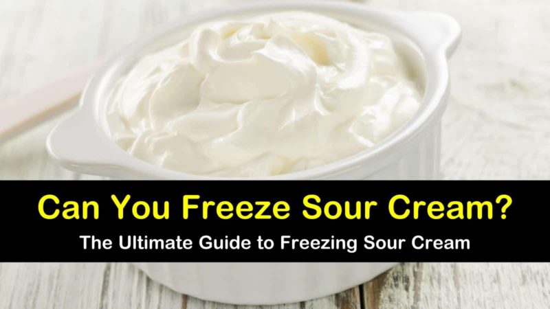 does sour cream freeze well