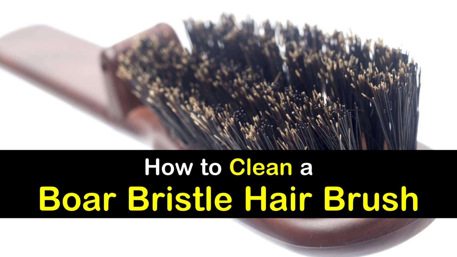 easiest way to clean hair brushes