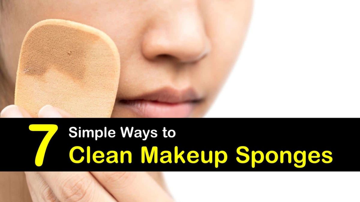 clean makeup sponge