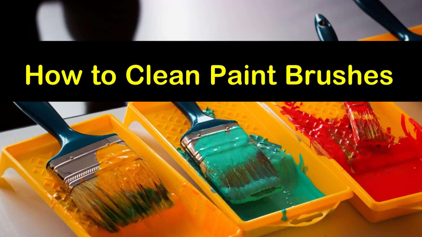 how to remove stain from paintbrush
