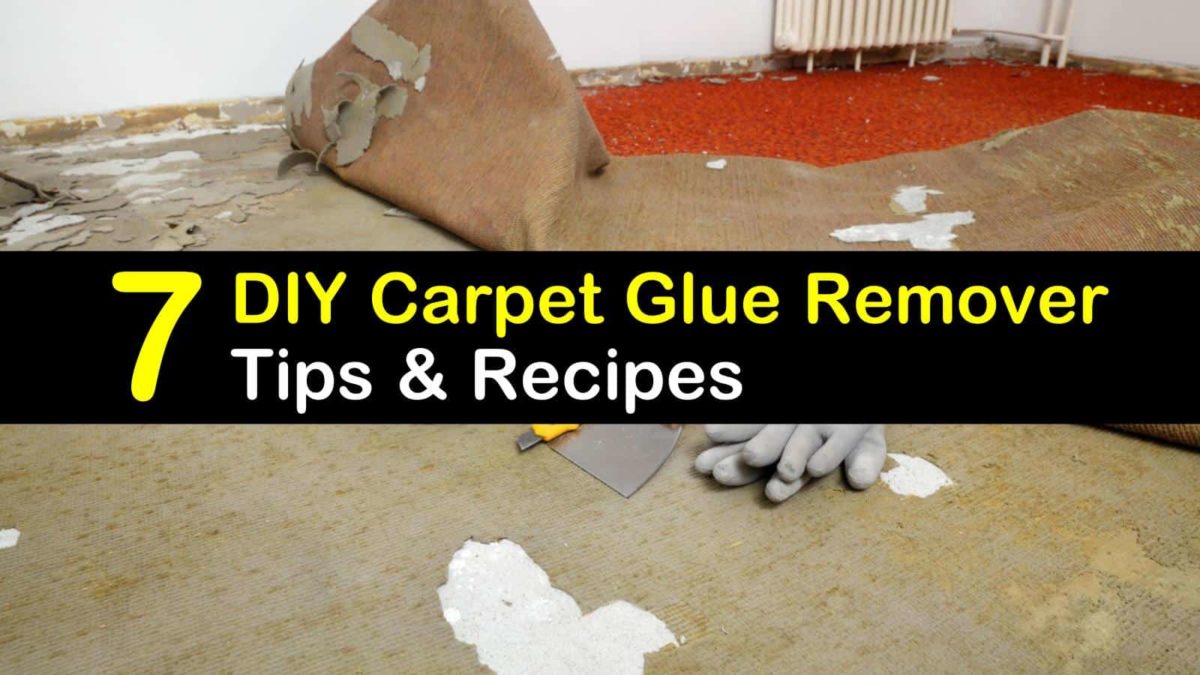 carpet glue remover diy clean cleaner tips carpeting installing homemade recipes