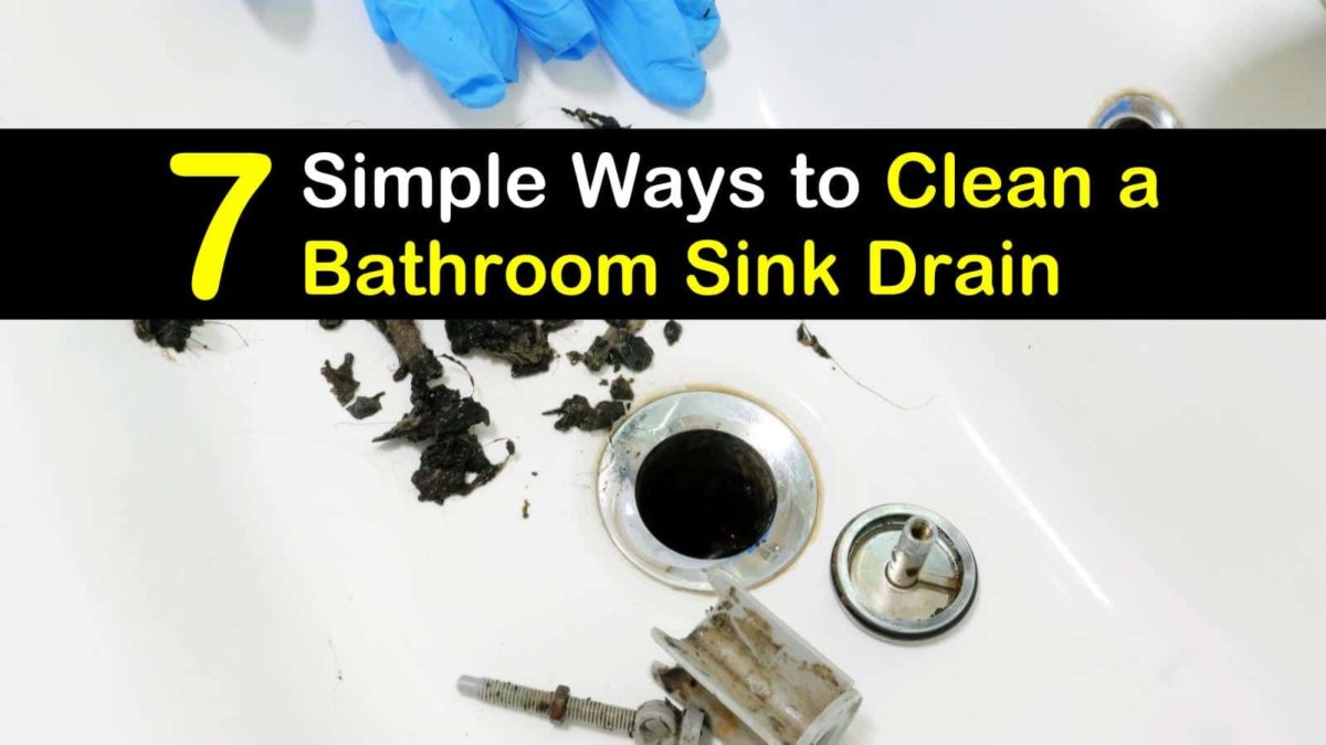 best way to clean out bathroom sink