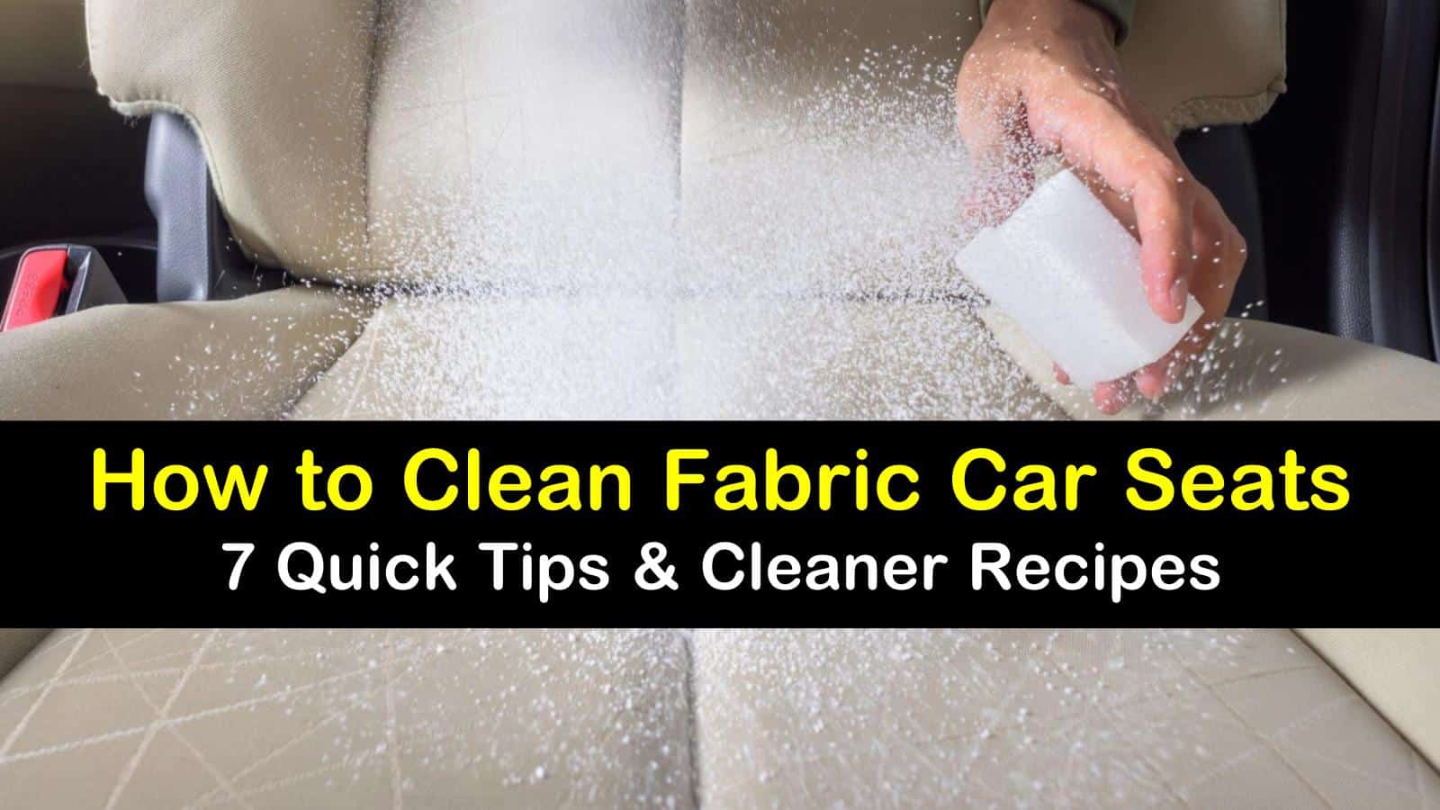 How to Clean Fabric Car Seats