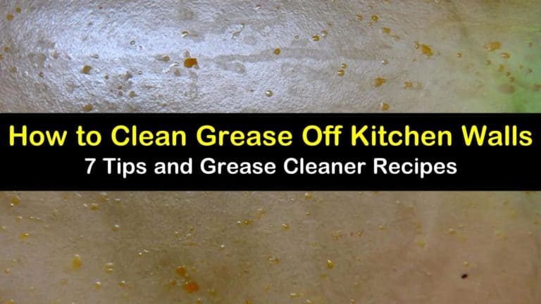 best way to clean grease off kitchen wall
