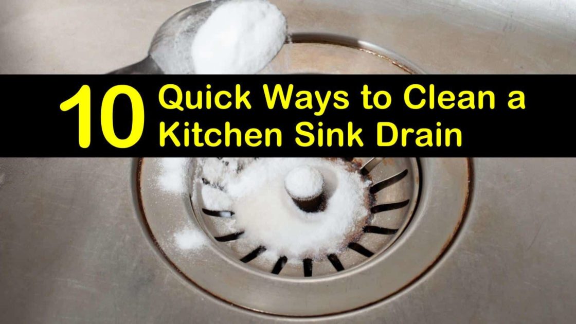 best way to clean out a kitchen sink drain