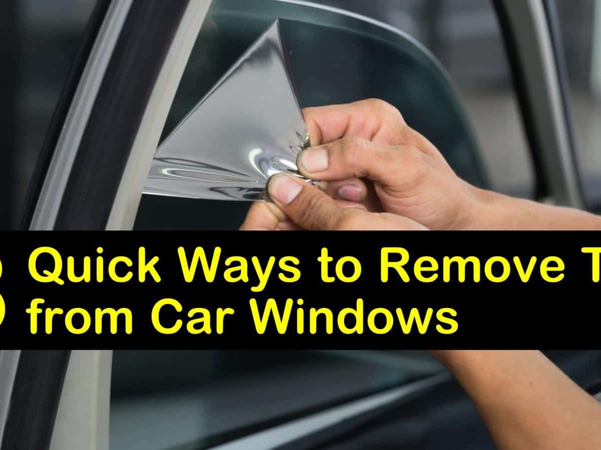 How to Take Off Window Tint