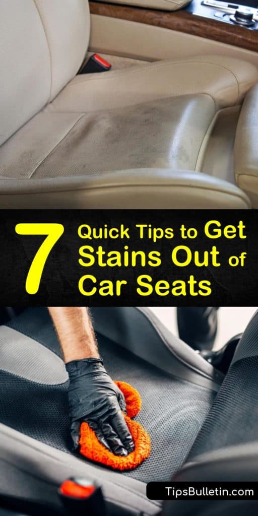 Get stains out of car seats Idea