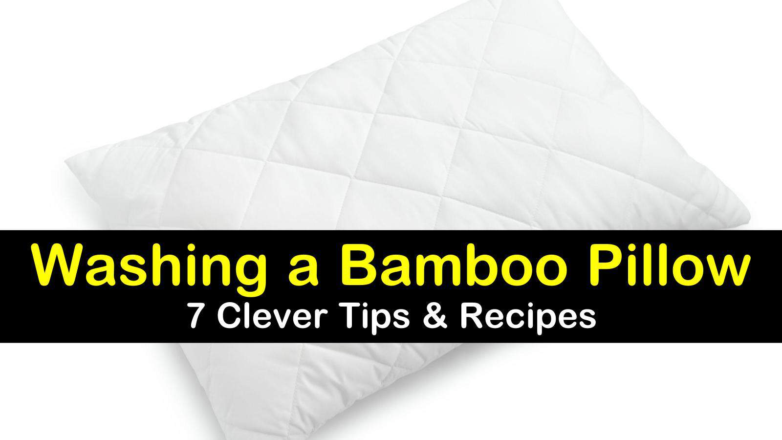 bamboo pillow washing