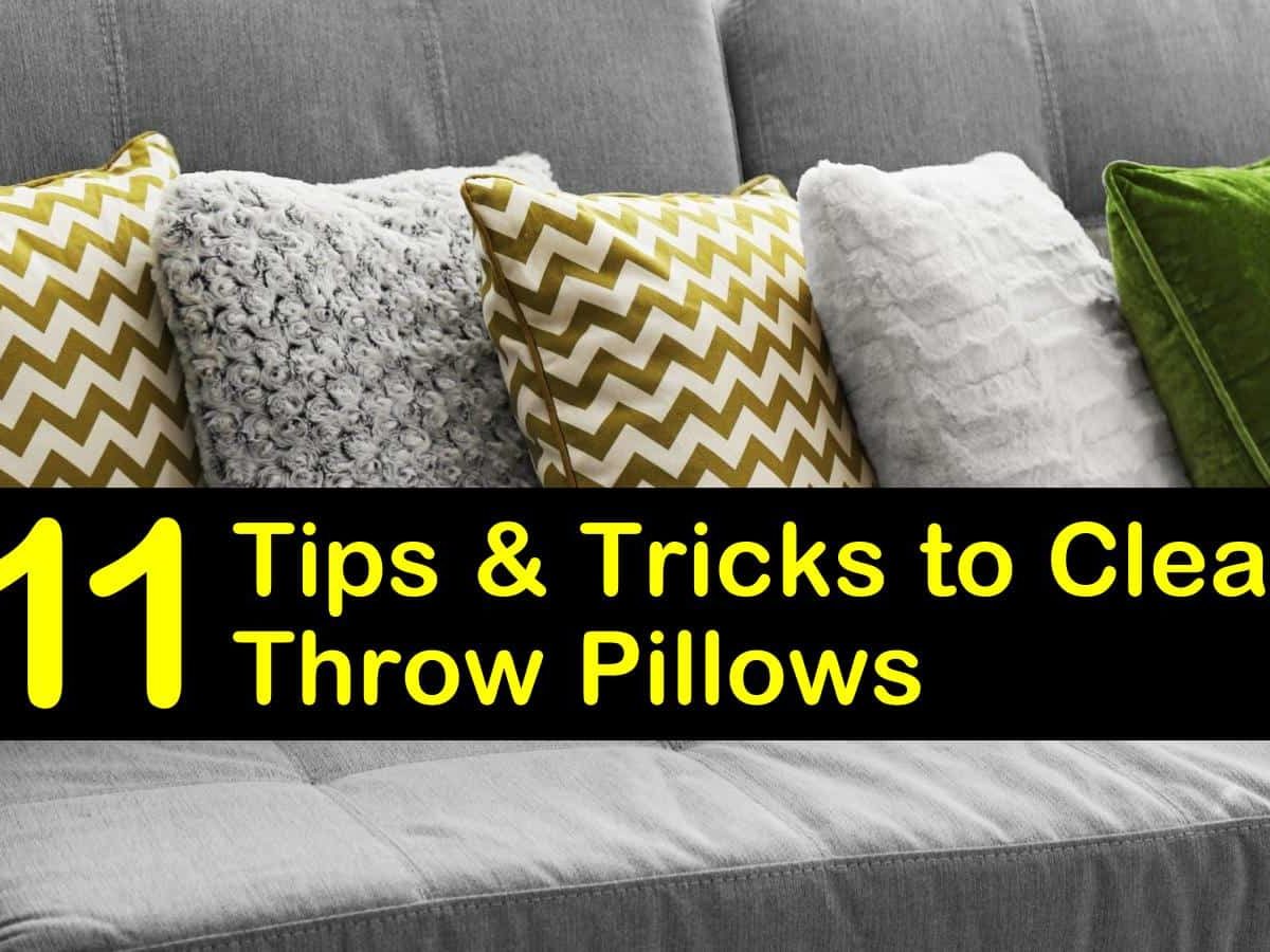 How to Clean Throw Pillows