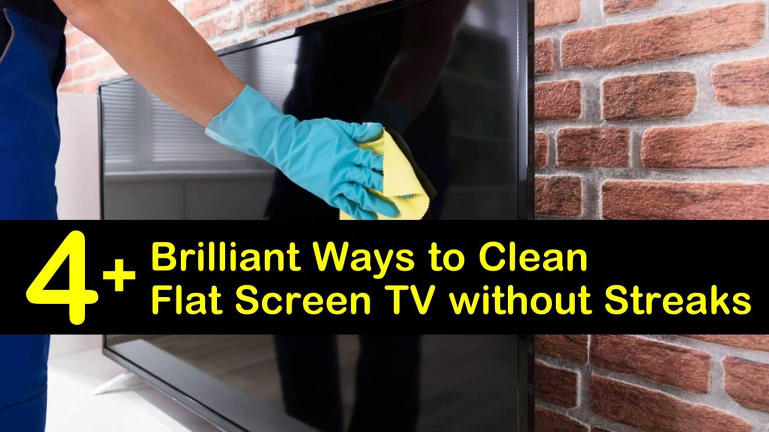 how to clean smoke film off flat screen tv