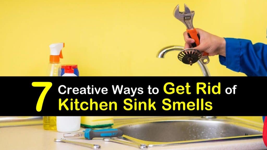 getting rid of mildew smell in kitchen sink