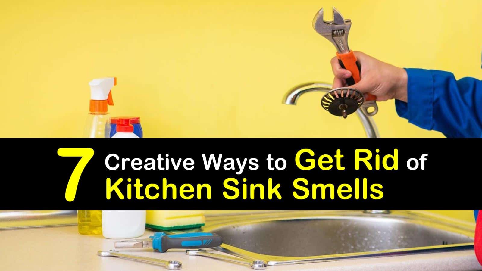 mildew smell kitchen sink