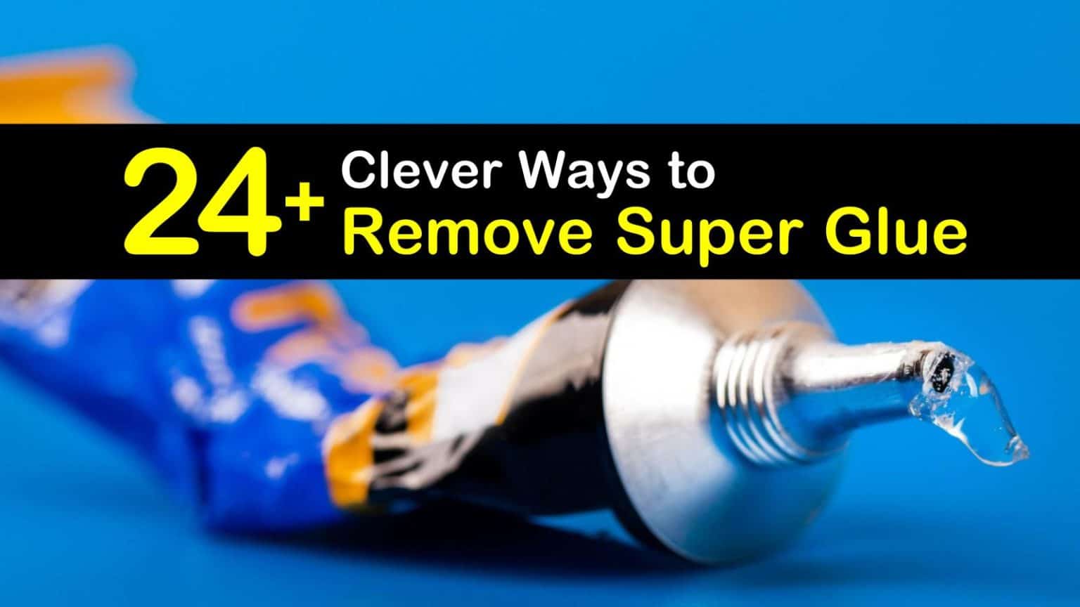 remove super glue from my bathroom sink