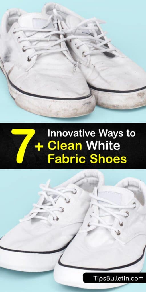 White sneakers often get dirty the fastest, but cleaning them can be easy. Utilize household items like laundry detergent, a Magic Eraser, and white vinegar to renew the condition of your shoes and keep them looking white longer. #white #shoe #cleaning #fabric