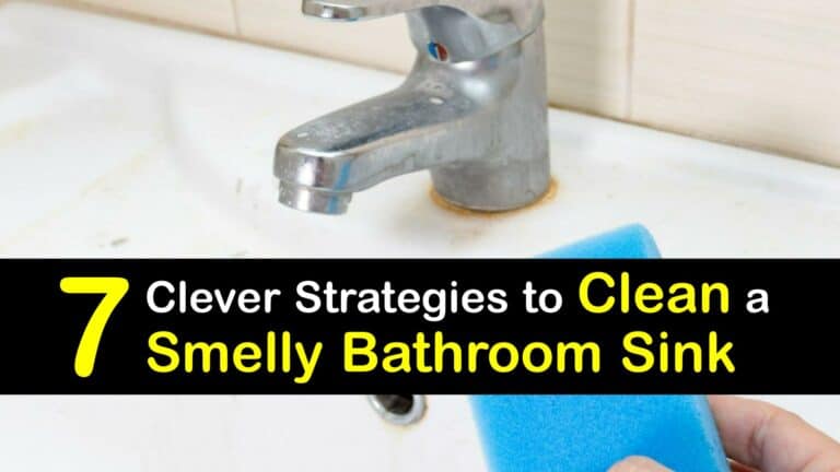 odors in bathroom sink drains