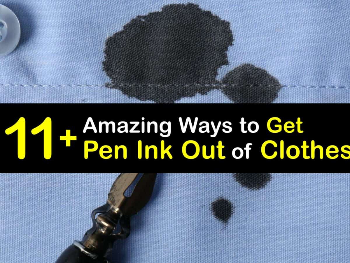 How to Remove Pen Ink from Clothes After Drying