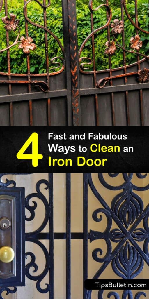 Rust is a common enemy of the wrought iron door, and it can be challenging to eliminate without the right cleaning tips. Learn how to make your custom wrought iron door sparkle again without resorting to a tedious coat of paint. #clean #iron #door
